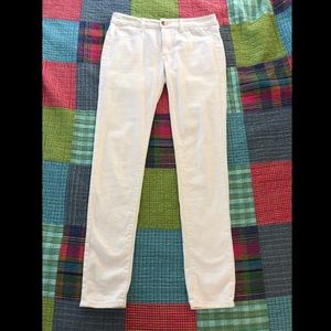 American Eagle Mid-Rise White Skinny Jeans